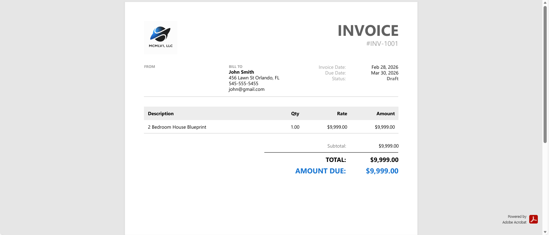 Business Ledger - Invoicing