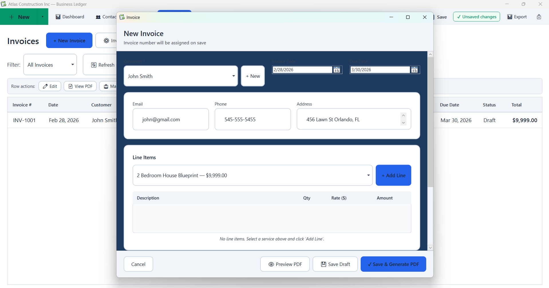 Business Ledger - Reports