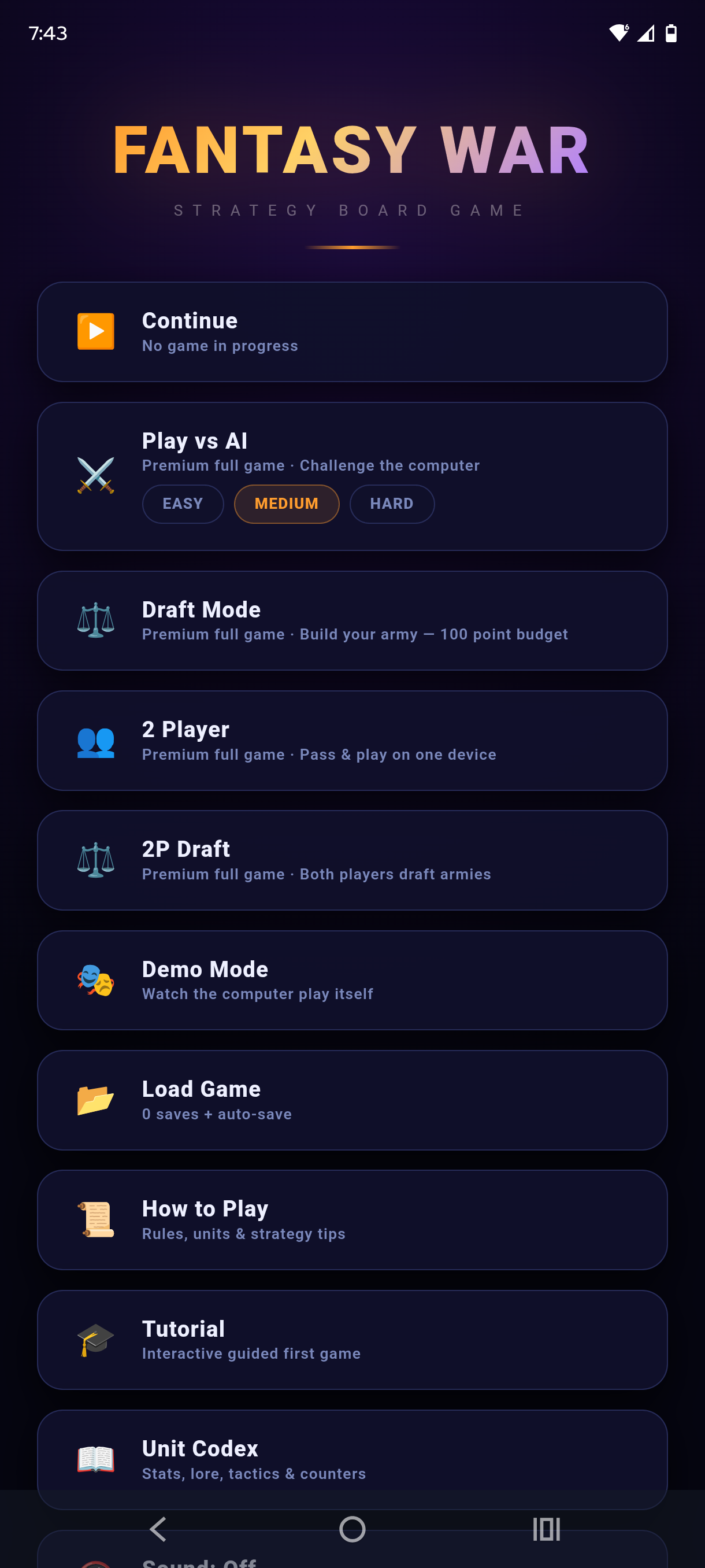 Fantasy War army building