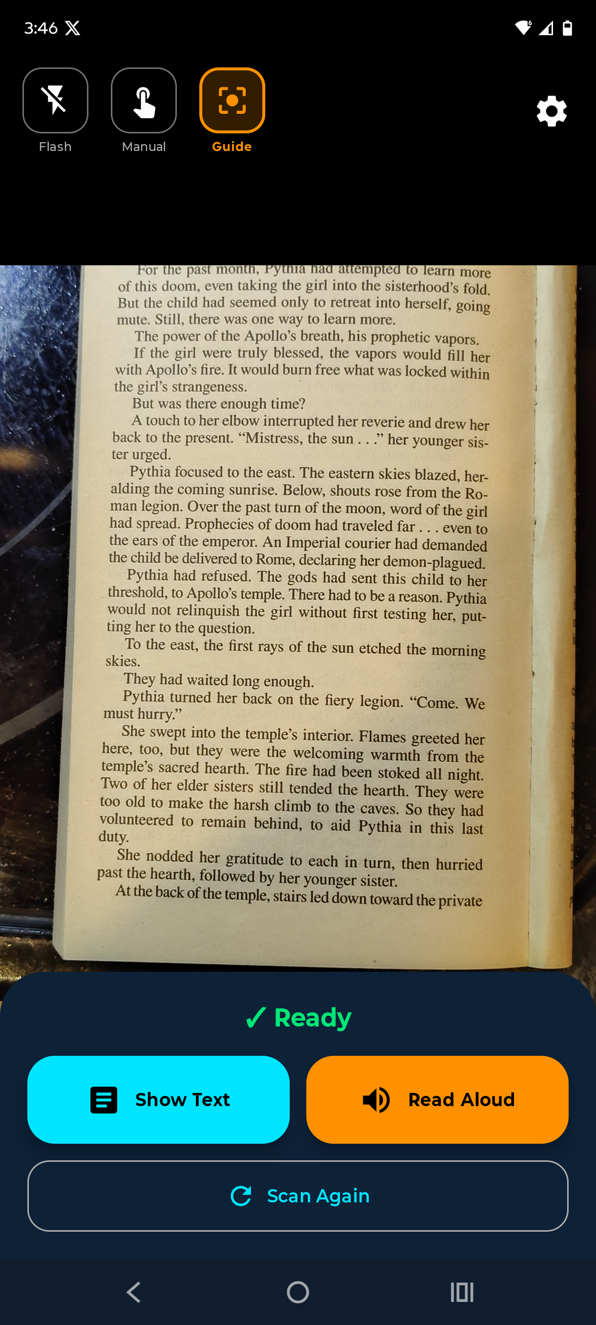 Magnify AI frozen image for steady reading