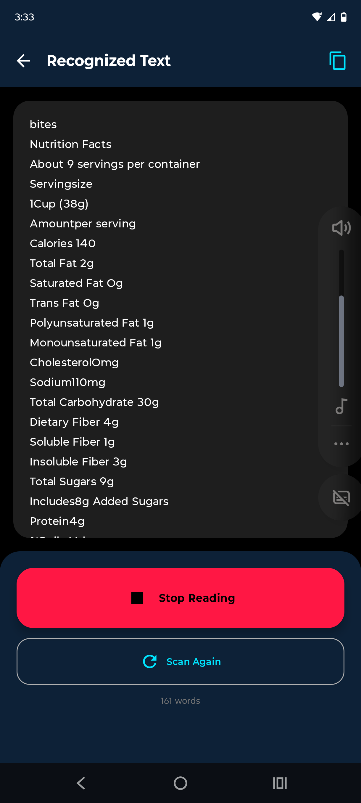 Magnify AI read aloud feature