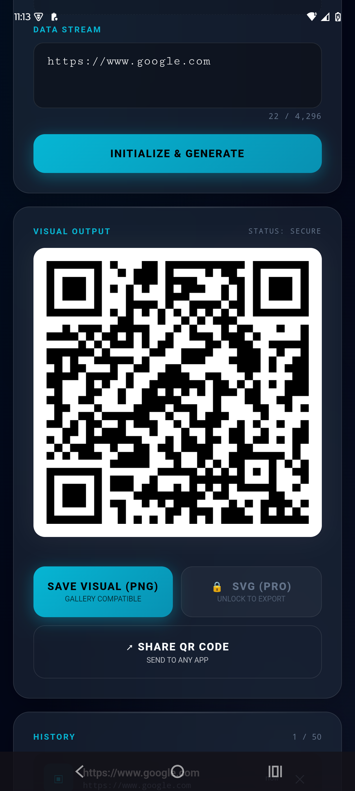 Wi-Fi QR code mode