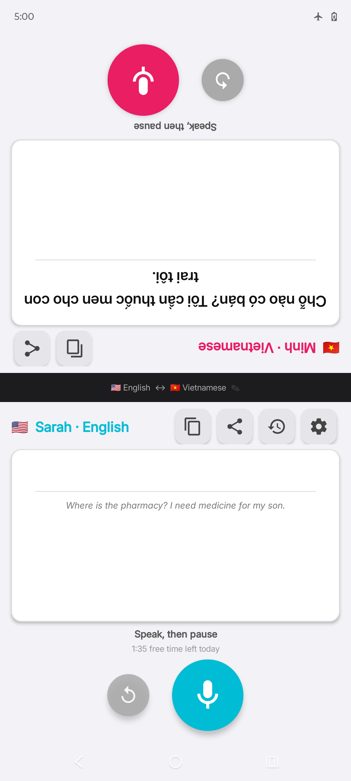 TalkTogether - English to Vietnamese pharmacy conversation
